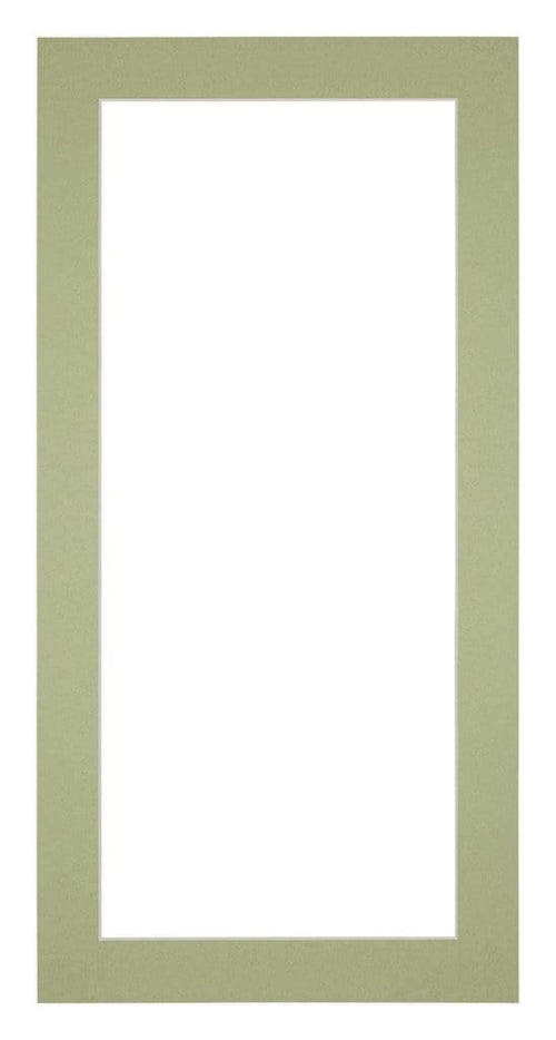 Passepartout 45x80cm Karton Mintgrun Rand 4cm Gerade Vorne | Yourdecoration.de
