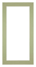 Passepartout 45x80cm Karton Mintgrun Rand 4cm Gerade Vorne | Yourdecoration.de