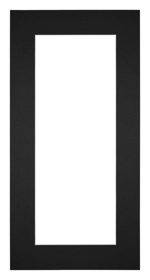 Passepartout 40x80cm Karton Schwarz Rand 6cm Gerade Vorne | Yourdecoration.de
