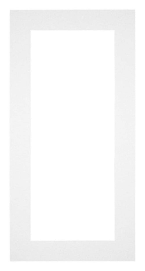 Passepartout 40x70cm Karton Weiss Rand 5cm Gerade Vorne | Yourdecoration.de