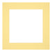 Passepartout 40x40cm Karton Gelb Rand 6cm Gerade Vorne | Yourdecoration.de