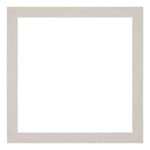 Passepartout 30x30cm Karton Grau Granit Rand 3cm Gerade Vorne | Yourdecoration.de