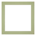 Passepartout 20x20cm Karton Mintgrun Rand 4cm Gerade Vorne | Yourdecoration.de