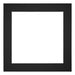 Passepartout 60x60cm Karton Schwarz Rand 5cm Gerade Vorne | Yourdecoration.de