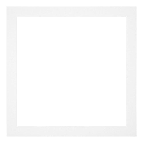 Passepartout 25x25cm Karton Weiss Rand 3cm Gerade Vorne | Yourdecoration.de