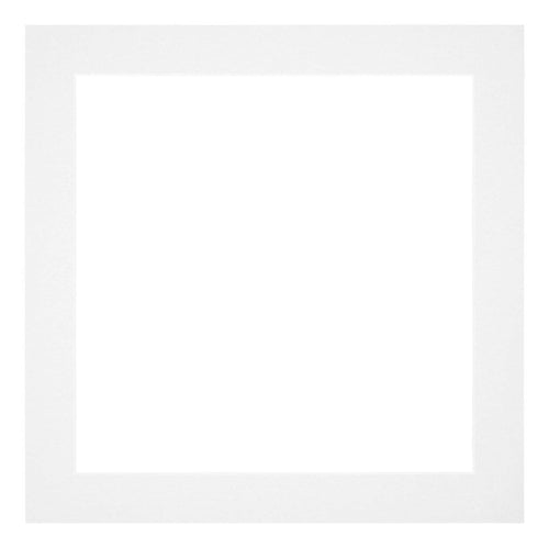 Passepartout 20x20cm Karton Weiss Rand 4cm Gerade Vorne | Yourdecoration.de