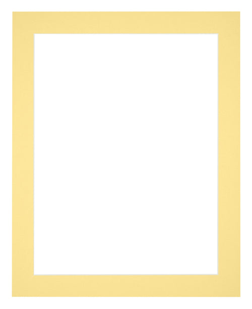 Passepartout 24x30cm Karton Gelb Rand 4cm Gerade Vorne | Yourdecoration.de