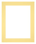 Passepartout 40x50cm Karton Gelb Rand 5cm Gerade Vorne | Yourdecoration.de