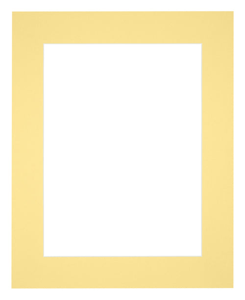 Passepartout 56x71cm Karton Gelb Rand 6cm Gerade Vorne | Yourdecoration.de