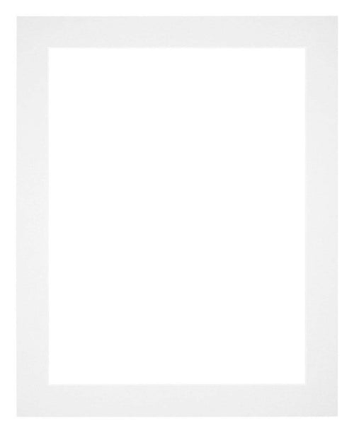Passepartout 28x35cm Karton Weiss Rand 4cm Gerade Vorne | Yourdecoration.de