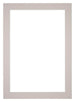 Passepartout 50x70cm Karton Grau Granit Rand 5cm Gerade Vorne | Yourdecoration.de