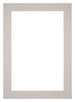 Passepartout 25x35cm Karton Grau Granit Rand 6cm Gerade Vorne | Yourdecoration.de