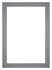 Passepartout 25x35cm Karton Grau Rand 5cm Gerade Vorne | Yourdecoration.de