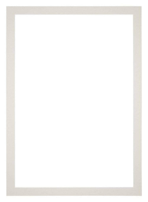 Passepartout 30x42cm Karton Hellgrau Rand 3cm Gerade Vorne | Yourdecoration.de