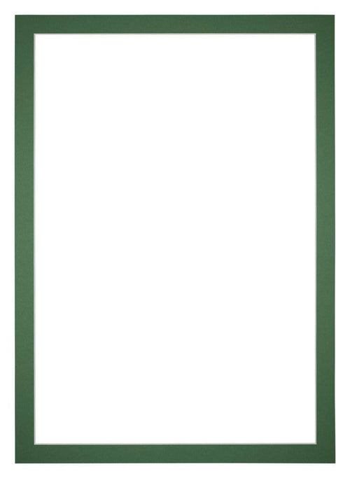 Passepartout 30x42cm Karton Waldgrun Rand 3cm Gerade Vorne | Yourdecoration.de