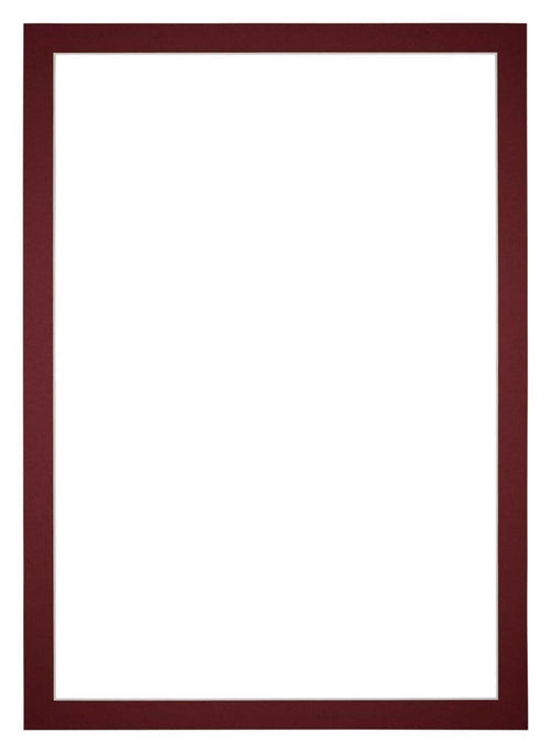 Passepartout 30x42cm Karton Weinrot Rand 3cm Gerade Vorne | Yourdecoration.de