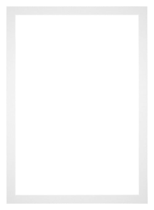 Passepartout 50x70cm Karton Weiss Rand 3cm Gerade Vorne | Yourdecoration.de