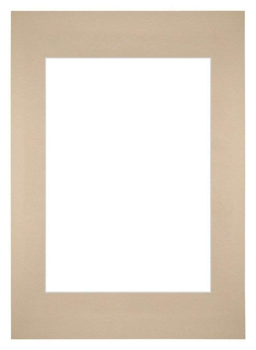 Passepartout 59,4x84cm A1/A2 Karton Beige Rand Gerade Vorne | Yourdecoration.de