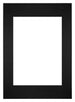 Passepartout 59,4x84cm A1/A2 Karton Schwarz Rand Gerade Vorne | Yourdecoration.de