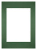 Passepartout 59,4x84cm A1/A2 Karton Waldgrun Rand Gerade Vorne | Yourdecoration.de