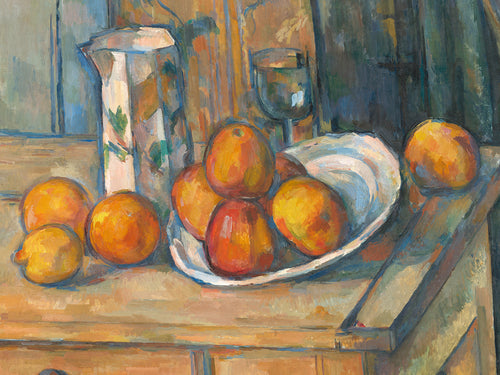 Paul Cézanne Bricco, bicchiere e piatto Kunstdruck 80x60cm | Yourdecoration.de