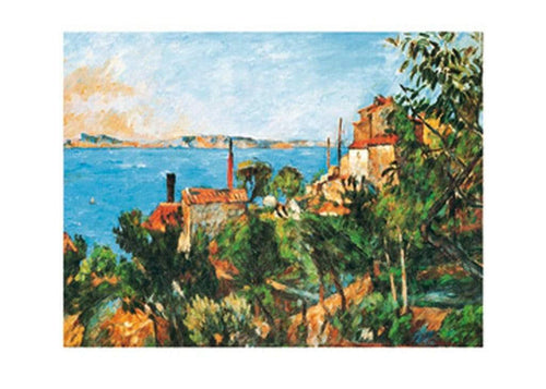 Paul Cézanne La Mer a l'Estaque Kunstdruck 30x30cm | Yourdecoration.de