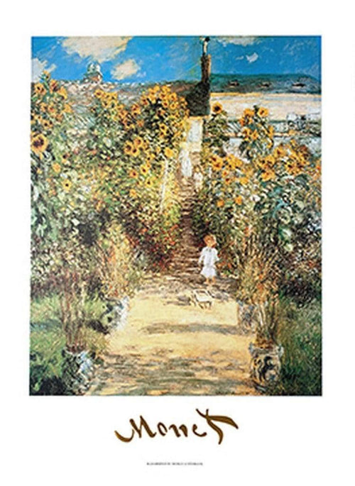 Claude Monet The Monet's Garden at Vétheuil Kunstdruck 50x70cm | Yourdecoration.de