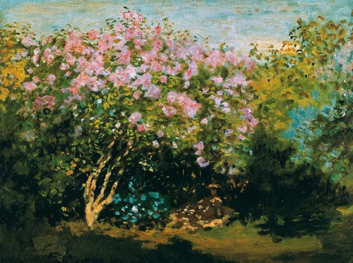 Claude Monet Blühender Flieder in der Sonne Kunstdruck 80x60cm | Yourdecoration.de