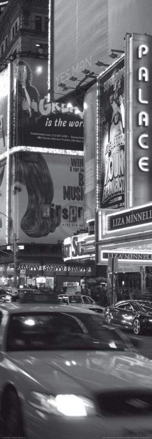 Alan Copson Times Sqare at night, New York Kunstdruck 33x95cm | Yourdecoration.de