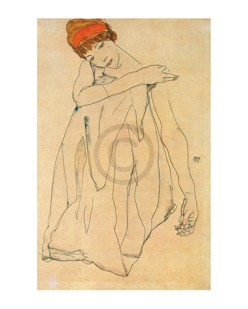 Egon Schiele Die Tänzerin Kunstdruck 40x50cm | Yourdecoration.de