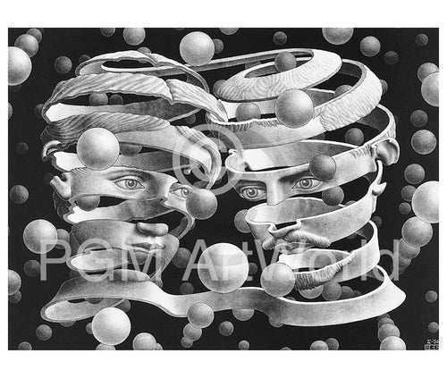 M. C. Escher Band ohne Ende Kunstdruck 65x55cm | Yourdecoration.de