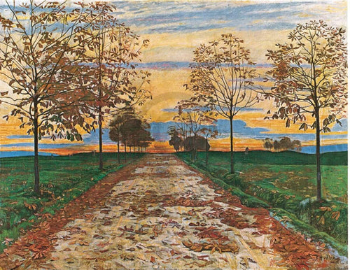 Ferdinand Hodler Herbstabend 1892 Kunstdruck 60x48cm | Yourdecoration.de