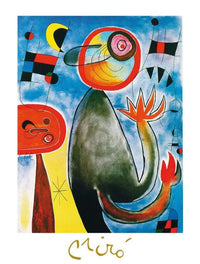 Joan Miro Les echelles en roue Kunstdruck 60x80cm | Yourdecoration.de