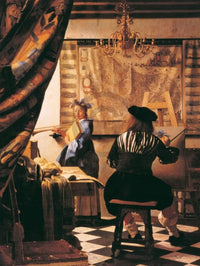 Johannes Vermeer Die Malkunst Kunstdruck 60x80cm | Yourdecoration.de