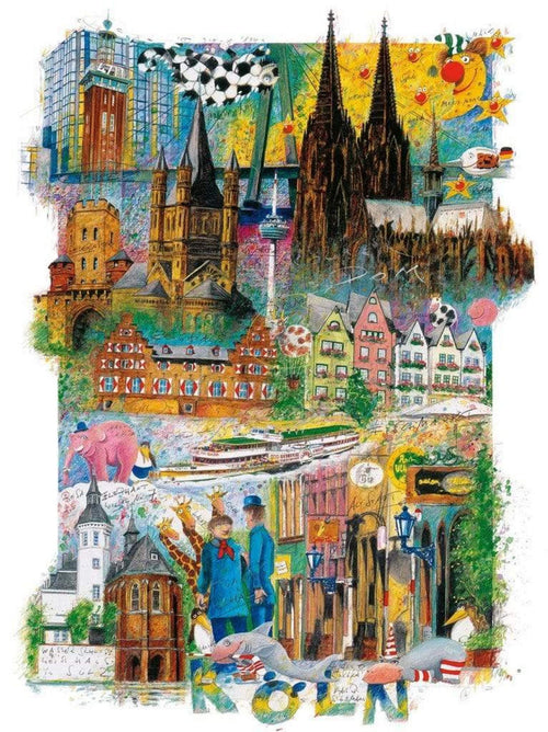 Klaus D. Schiemann Köln Kunstdruck 30x40cm | Yourdecoration.de