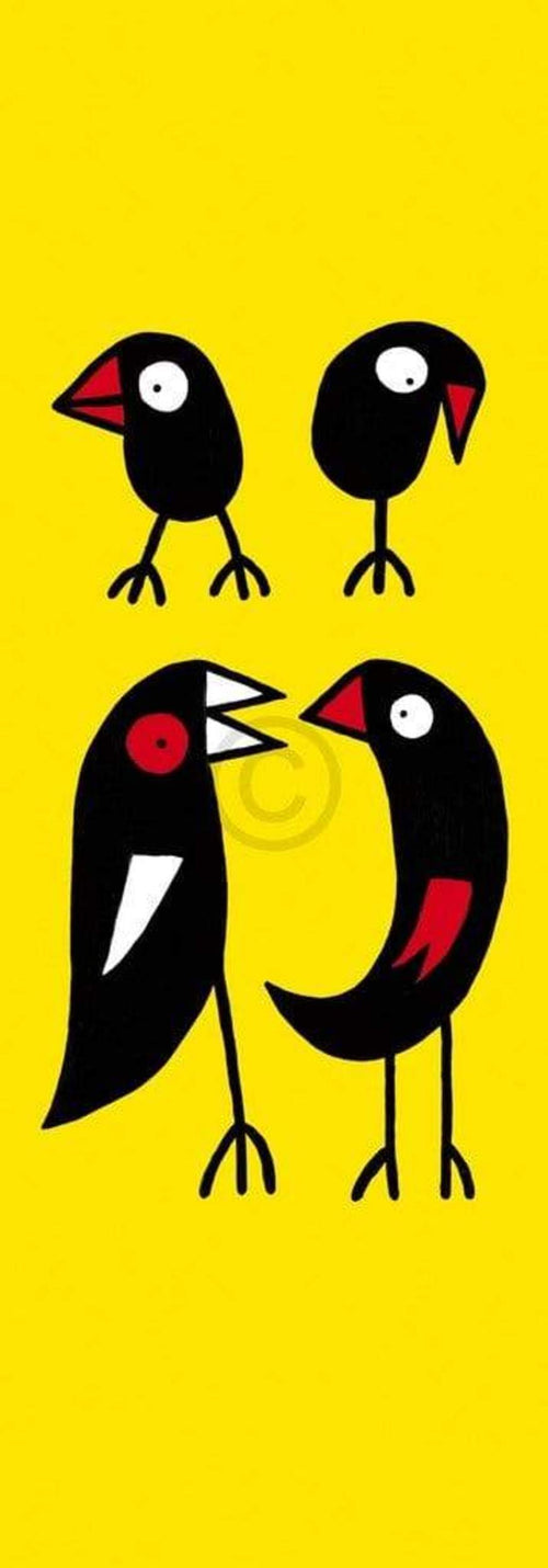 Birdman Hans Lan Let's talk about it Kunstdruck 35x100cm | Yourdecoration.de