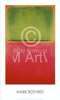 Mark Rothko Green Red on Orange Kunstdruck 96x58cm | Yourdecoration.de