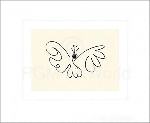 Pablo Picasso Le Papillon Kunstdruck 50x60cm | Yourdecoration.de