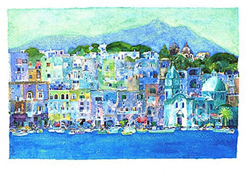 Ralf Westphal Procida / Kampanien Kunstdruck 100x70cm | Yourdecoration.de