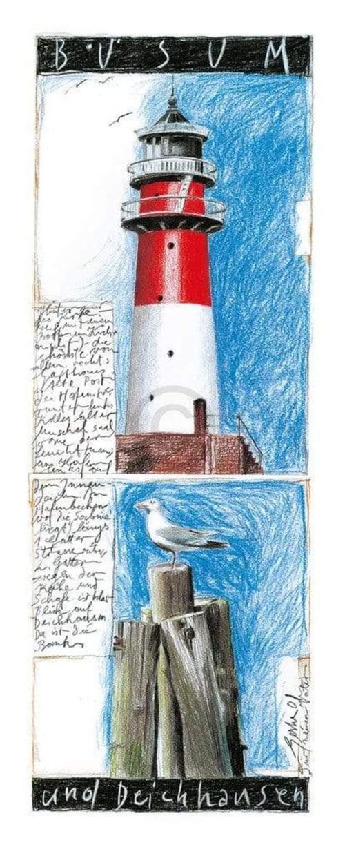 Sabine Gerke Büsum Kunstdruck 25x60cm | Yourdecoration.de