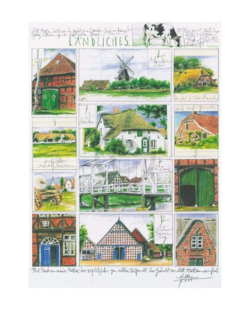 Sabine Gerke Ländliches Kunstdruck 40x50cm | Yourdecoration.de