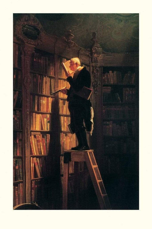Carl Spitzweg Der Bücherwurm Kunstdruck 61x91cm | Yourdecoration.de