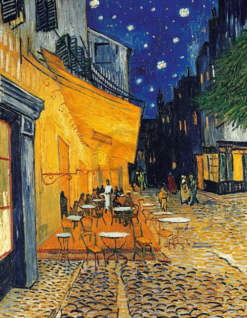 Vincent Van Gogh Café Terrasse am Abend Kunstdruck 70x90cm | Yourdecoration.de