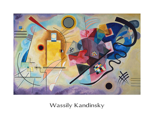 Wassily Kandinsky Jaune, Rouge, Bleu Kunstdruck 80x60cm | Yourdecoration.de