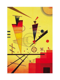 Wassily Kandinsky Structure joyeuse Kunstdruck 60x80cm | Yourdecoration.de