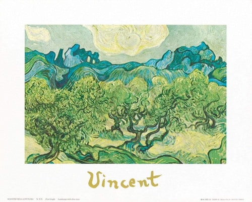 Vincent Van Gogh Landscapes with olive trees Kunstdruck 30x24cm | Yourdecoration.de