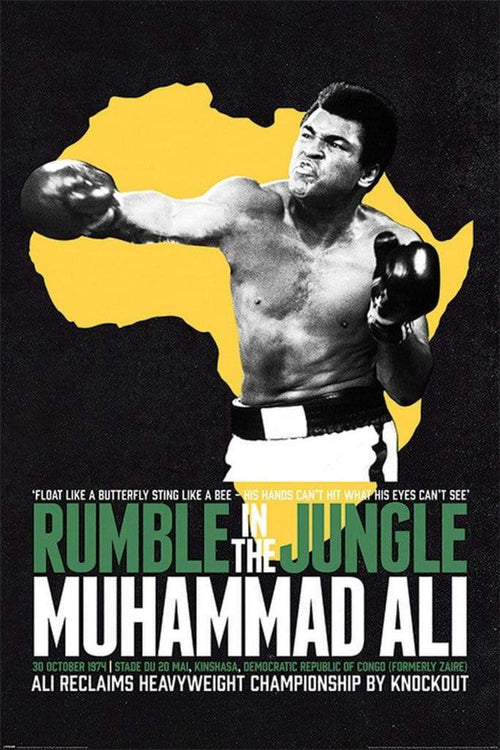 Pyramid Muhammad Ali Rumble in the Jungle Poster 61x91,5cm | Yourdecoration.de