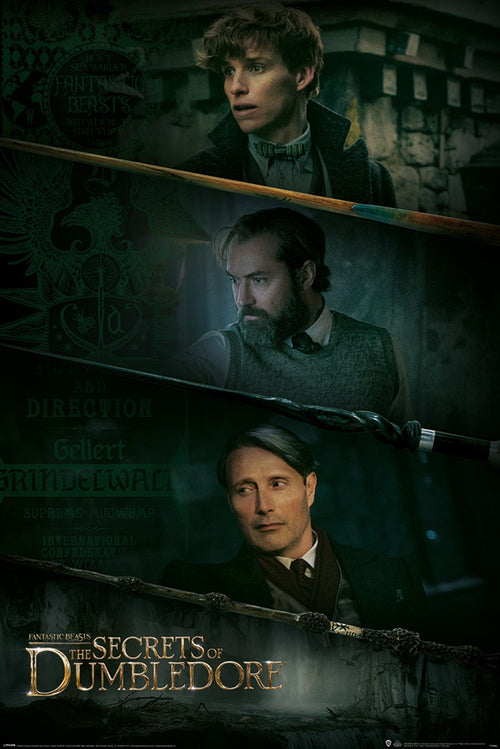 Pyramid Pp34869 Fantastic Beasts The Secrets Of Dumbledore Three Wands Poster 61X91-5cm | Yourdecoration.at