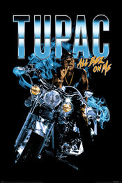 Pyramid Pp35000 Tupac Shakur All Eyez Motorcycle Poster 61X91-5cm | Yourdecoration.at