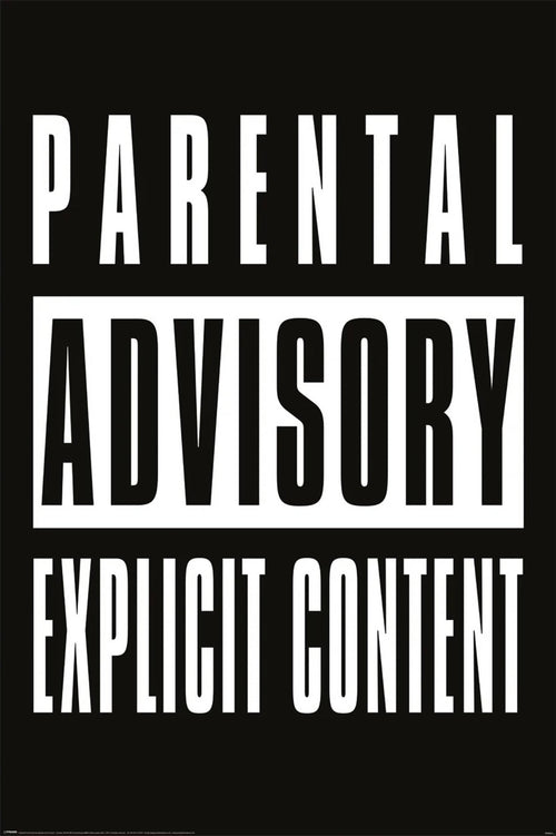 pyramid pp35241 parental advisory explicit content poster 61x91,5cm | Yourdecoration.at
